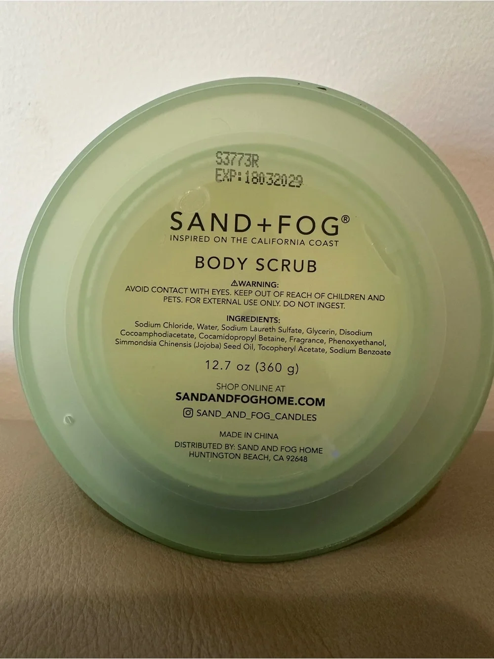 Sand+Fog Pistachio Dream Body Scrub